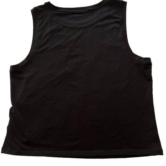 Old Navy Bestee Shell Top XL Tall Black NWT Lagom Clean Girl Capsule Office - Picture 2 of 7